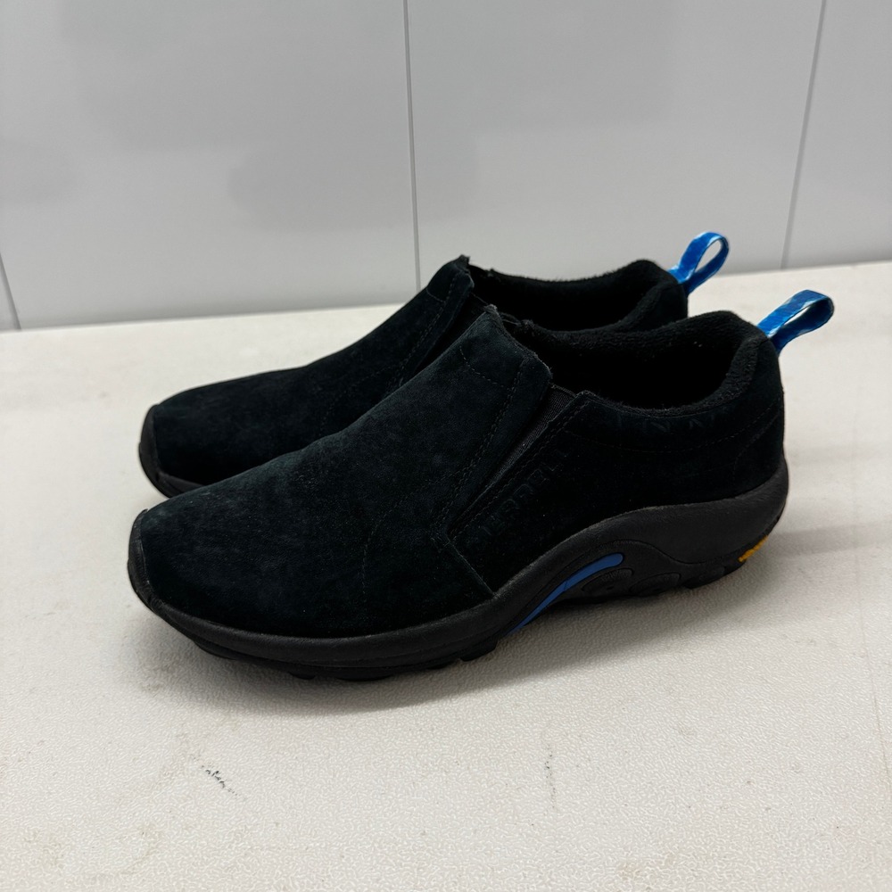 Merrell Jungle Moc Arctic Grip Black Suede Slip On Shoes J37844 Womens 8